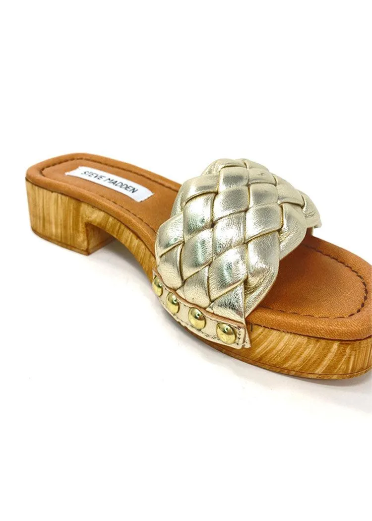 Steve Madden Bennet Clog- Gold