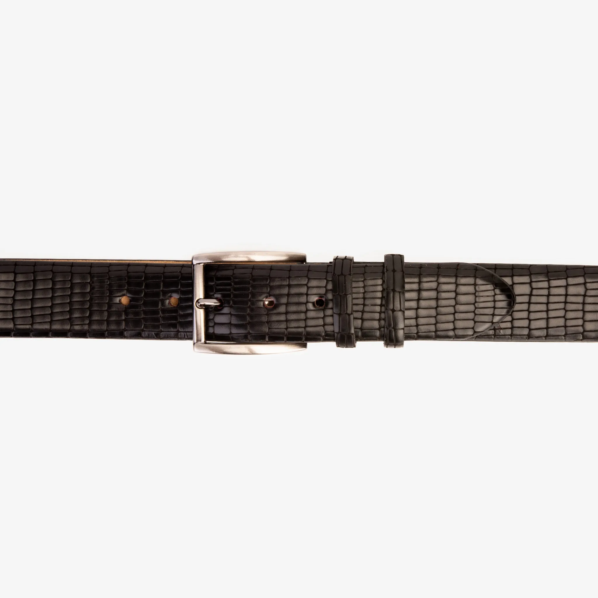 The Empire Black Leather Belt