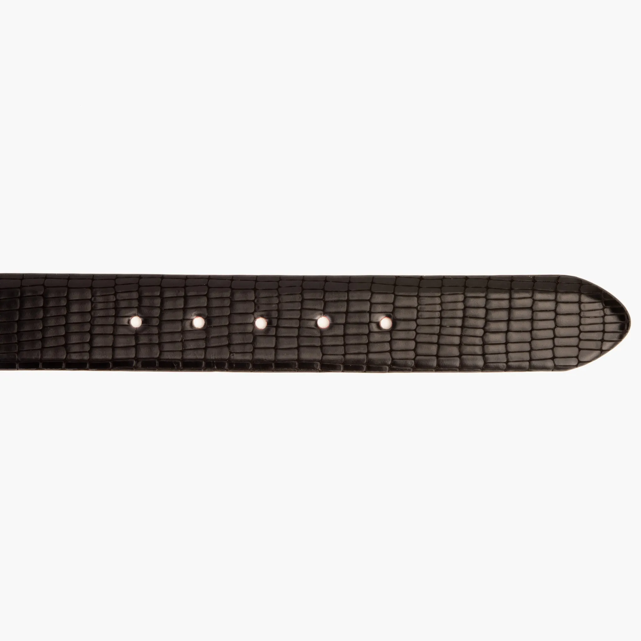 The Empire Black Leather Belt