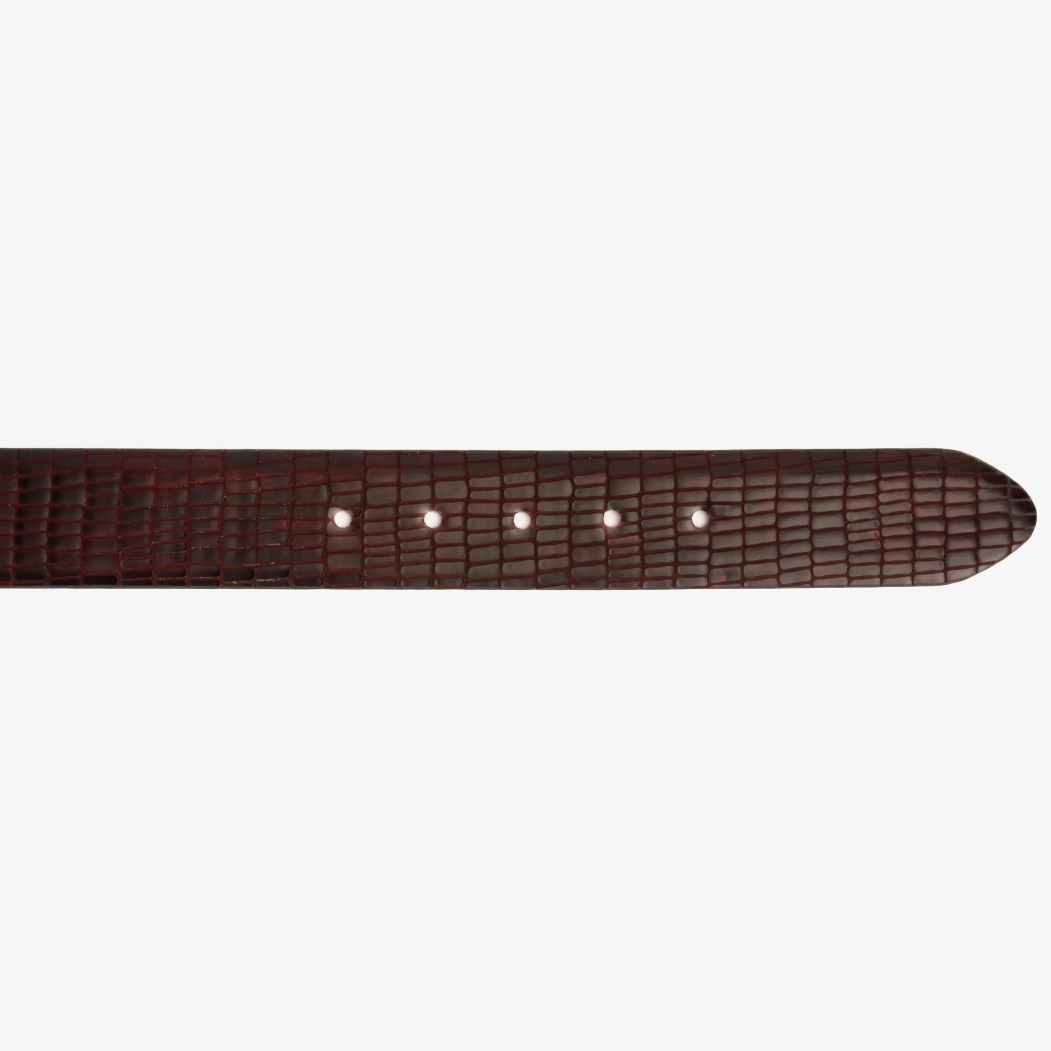 The Empire Burgundy Leather Belt