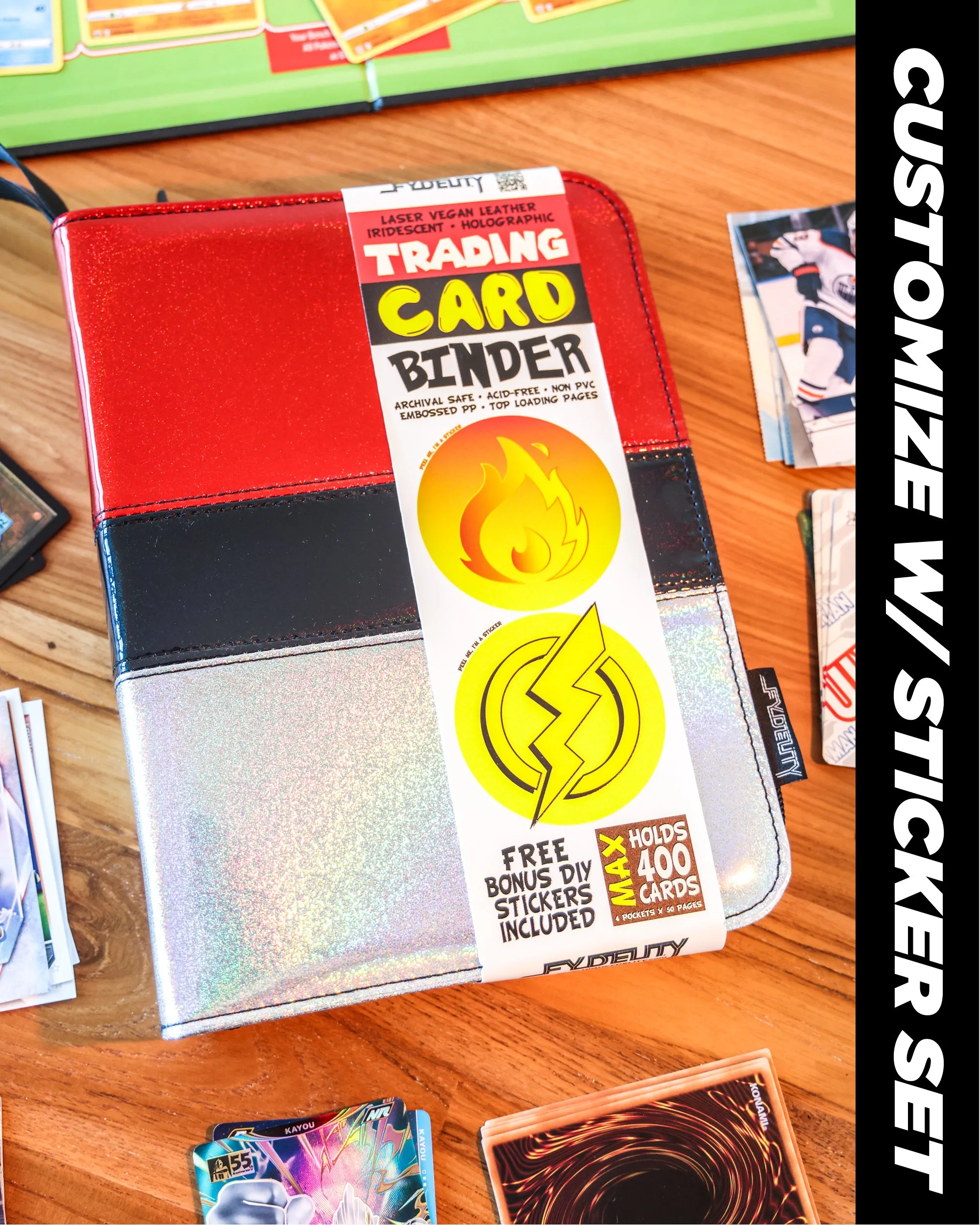 Trading Card Binder | Max (400pcs) | Belt Ball Laser