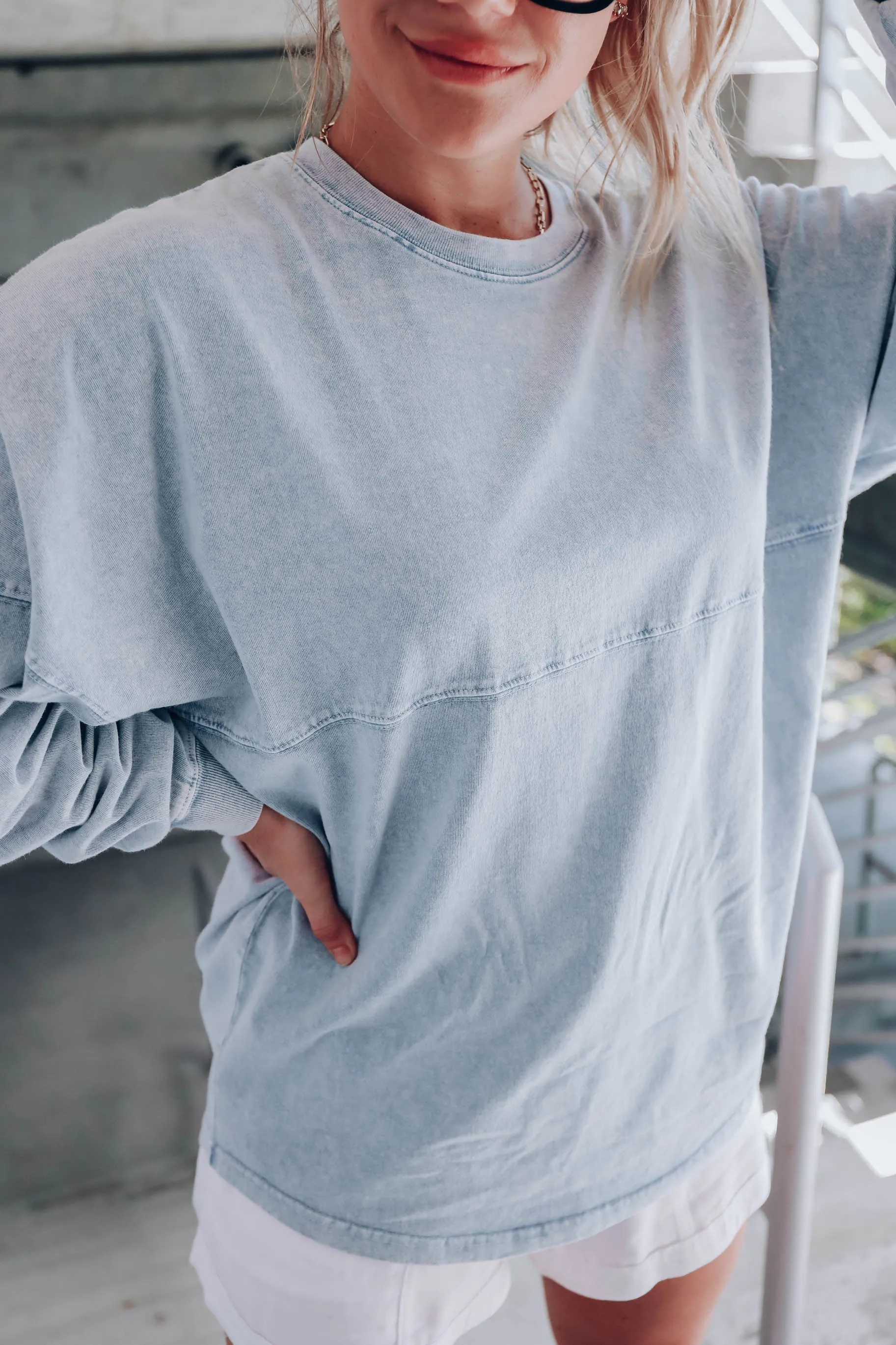 Tranquil Acid Washed Jersey - Blue