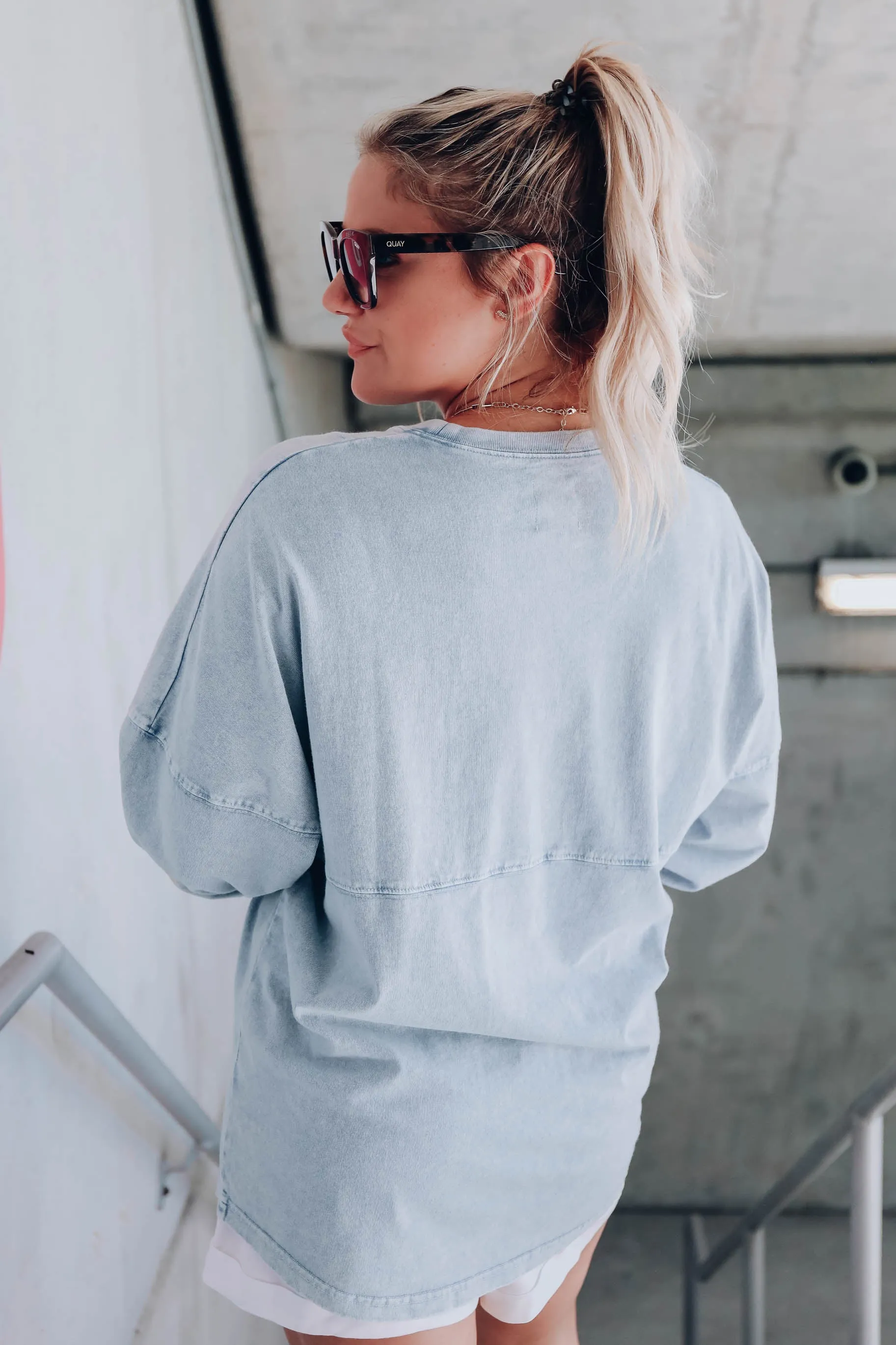 Tranquil Acid Washed Jersey - Blue