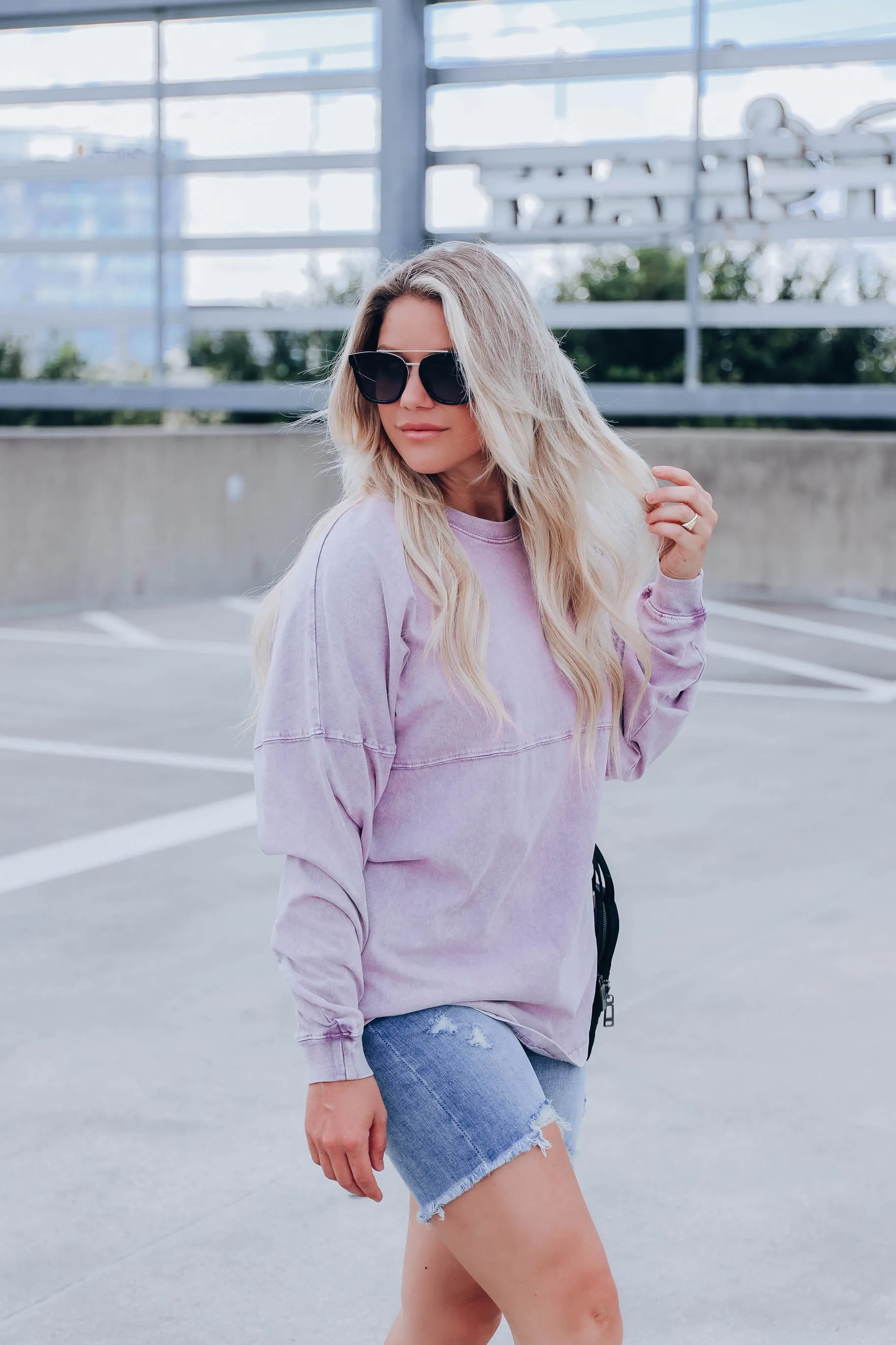 Tranquil Acid Washed Jersey - Lavender