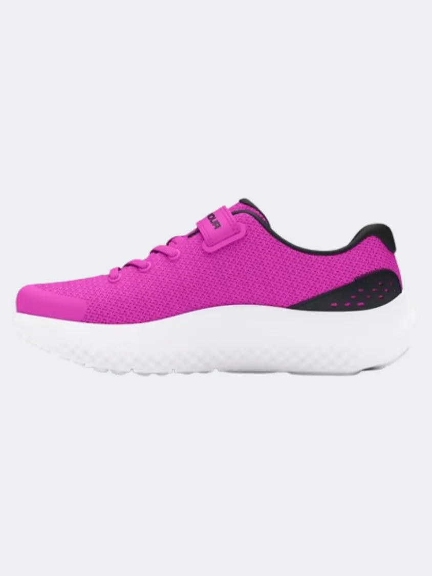 Under Armour Gps Surge 4 Ac Ps-Girls Running Shoes Magenta/Black/Pink