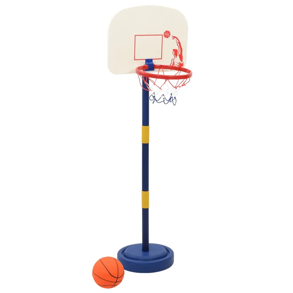 vidaXL Adjustable Basketball Stand with Ball and Pump - Height 90/121 cm