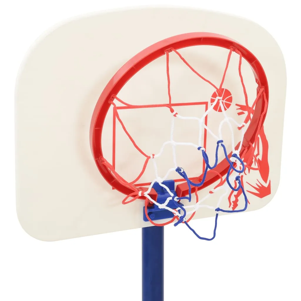 vidaXL Adjustable Basketball Stand with Ball and Pump - Height 90/121 cm