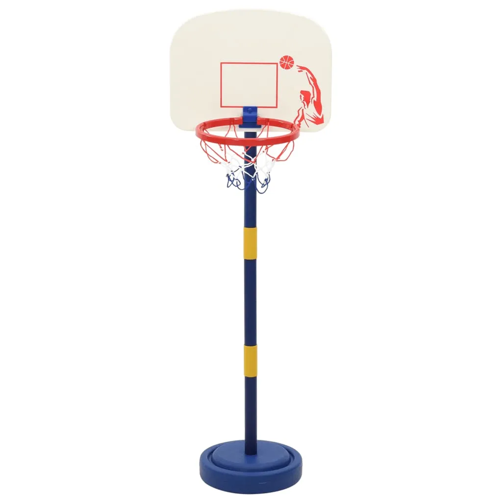 vidaXL Adjustable Basketball Stand with Ball and Pump - Height 90/121 cm