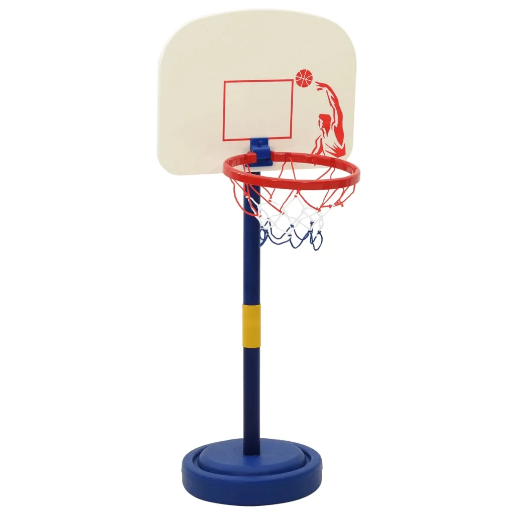 vidaXL Adjustable Basketball Stand with Ball and Pump - Height 90/121 cm