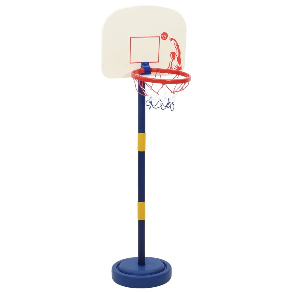 vidaXL Adjustable Basketball Stand with Ball and Pump - Height 90/121 cm