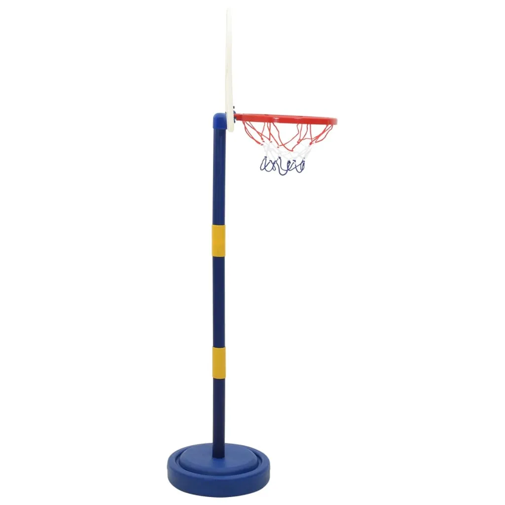 vidaXL Adjustable Basketball Stand with Ball and Pump - Height 90/121 cm