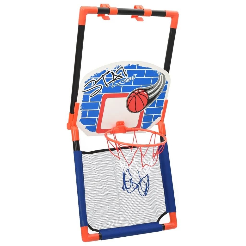 vidaXL Children Basketball Set - Multifunctional Floor and Wall