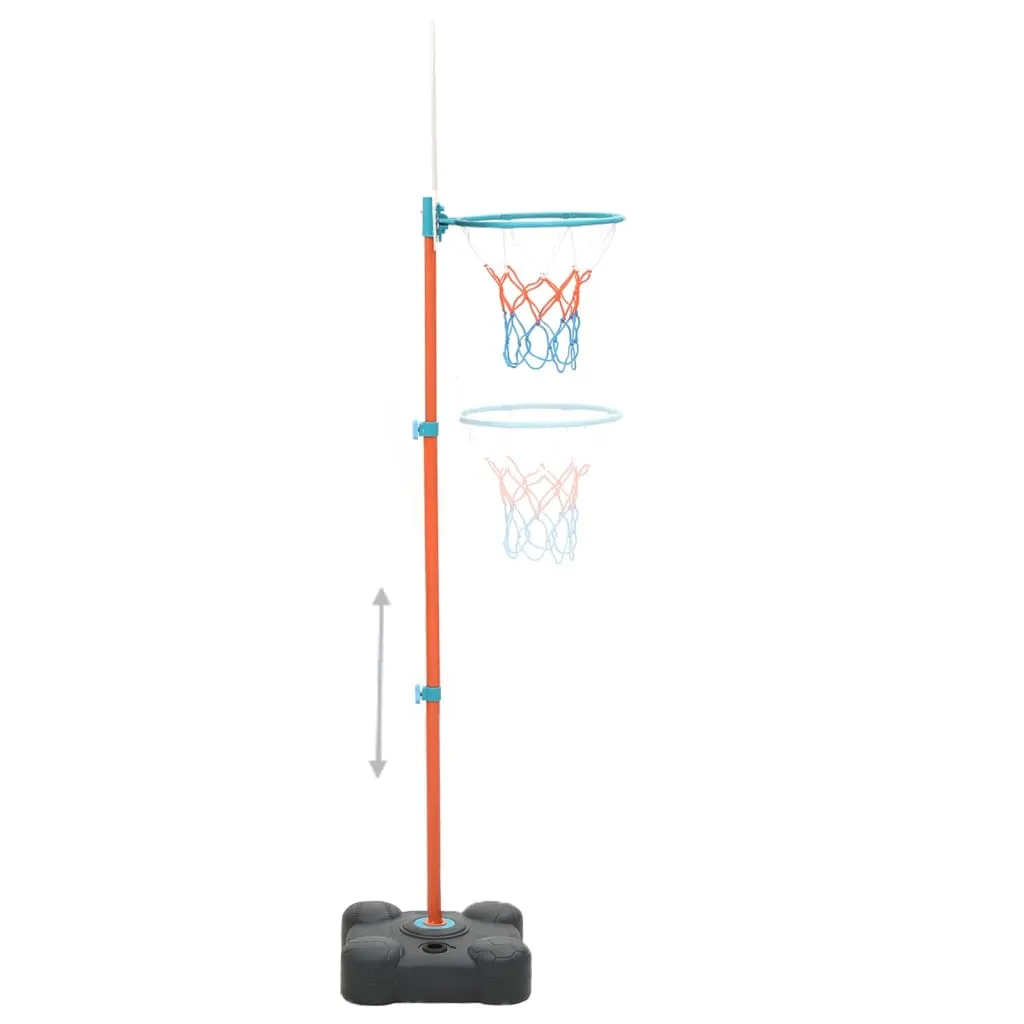 vidaXL Portable Basketball Play Set Adjustable 109-141 cm