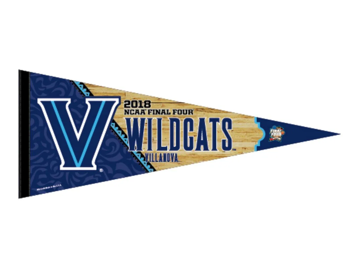 Villanova Wildcats 2018 Final Four March Madness San Antonio Pennant