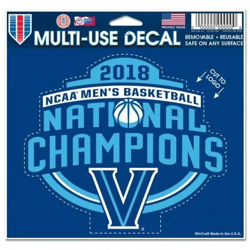 Villanova Wildcats 2018 NCAA Men's Basketball National Champions Multi-Use Decal