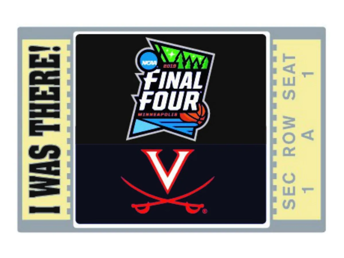 Virginia Cavaliers 2019 Basketball Final Four Minneapolis "I WAS THERE" Pin