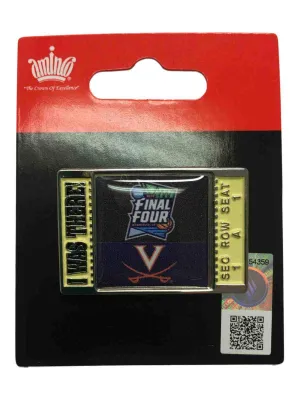 Virginia Cavaliers 2019 Basketball Final Four Minneapolis "I WAS THERE" Pin