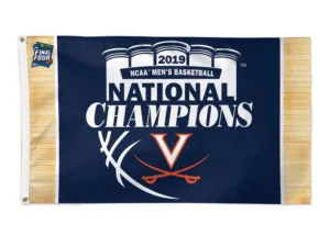 Virginia Cavaliers 2019 Basketball National Champions Deluxe Flag (3'x5')