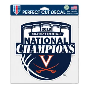 Virginia Cavaliers 2019 Basketball National Champions Large Perfect Cut Decal