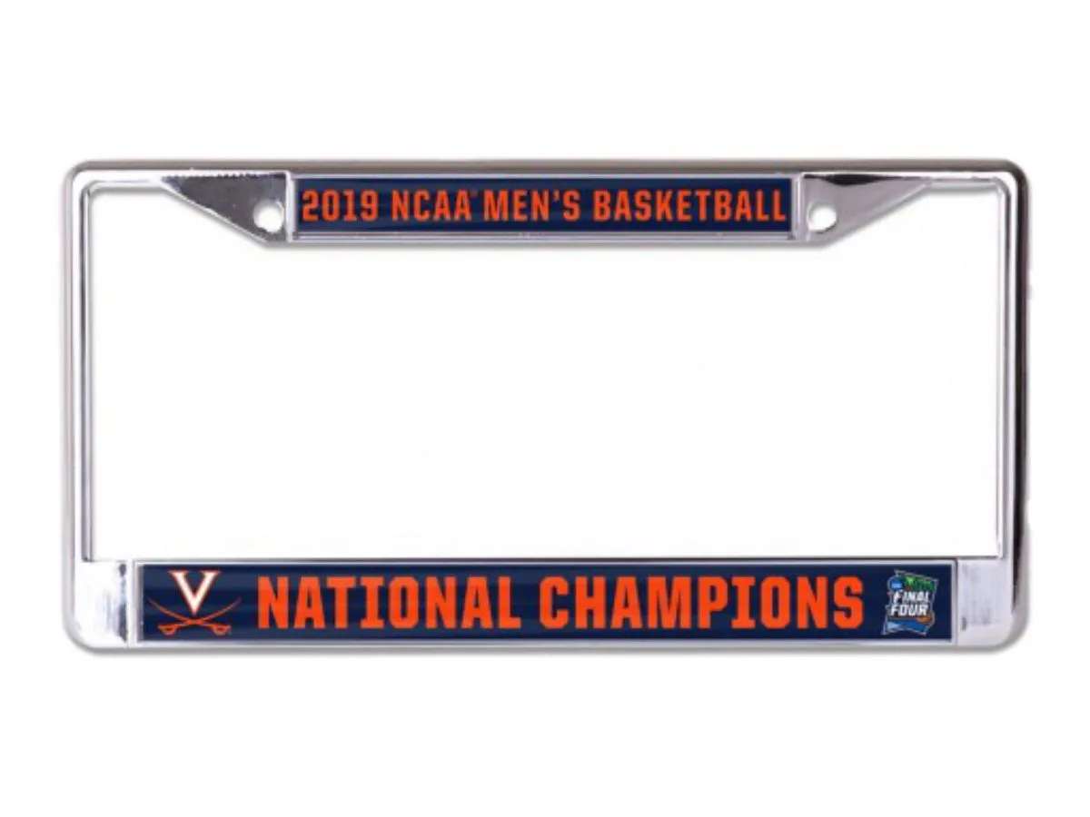 Virginia Cavaliers 2019 Basketball National Champions Logo License Plate Frame