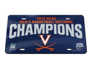 Virginia Cavaliers 2019 Basketball National Champions Mirror License Plate