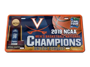 Virginia Cavaliers 2019 Basketball National Champions Trophy License Plate