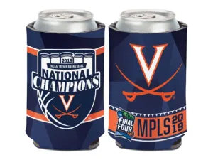 Virginia Cavaliers 2019 NCAA Basketball National Champions Drink Can Cooler