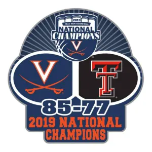 Virginia Cavaliers 2019 NCAA Men's Basketball National Champions Game Score Pin