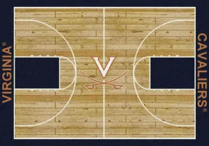 Virginia Cavaliers Milliken Basketball Home Court Novelty Area Rug