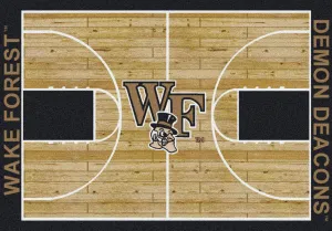 Wake Forest Demon Deacons Milliken Basketball Home Court Novelty Area Rug