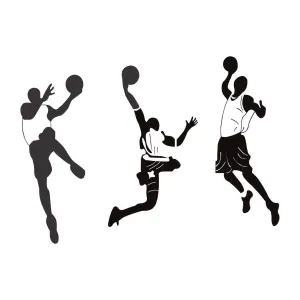 Wall Sticker - Sticker Hub Design Basketball Team Decorative Stickers - Decorative Home - Sticker (95Cm X 131Cm) GCHS016