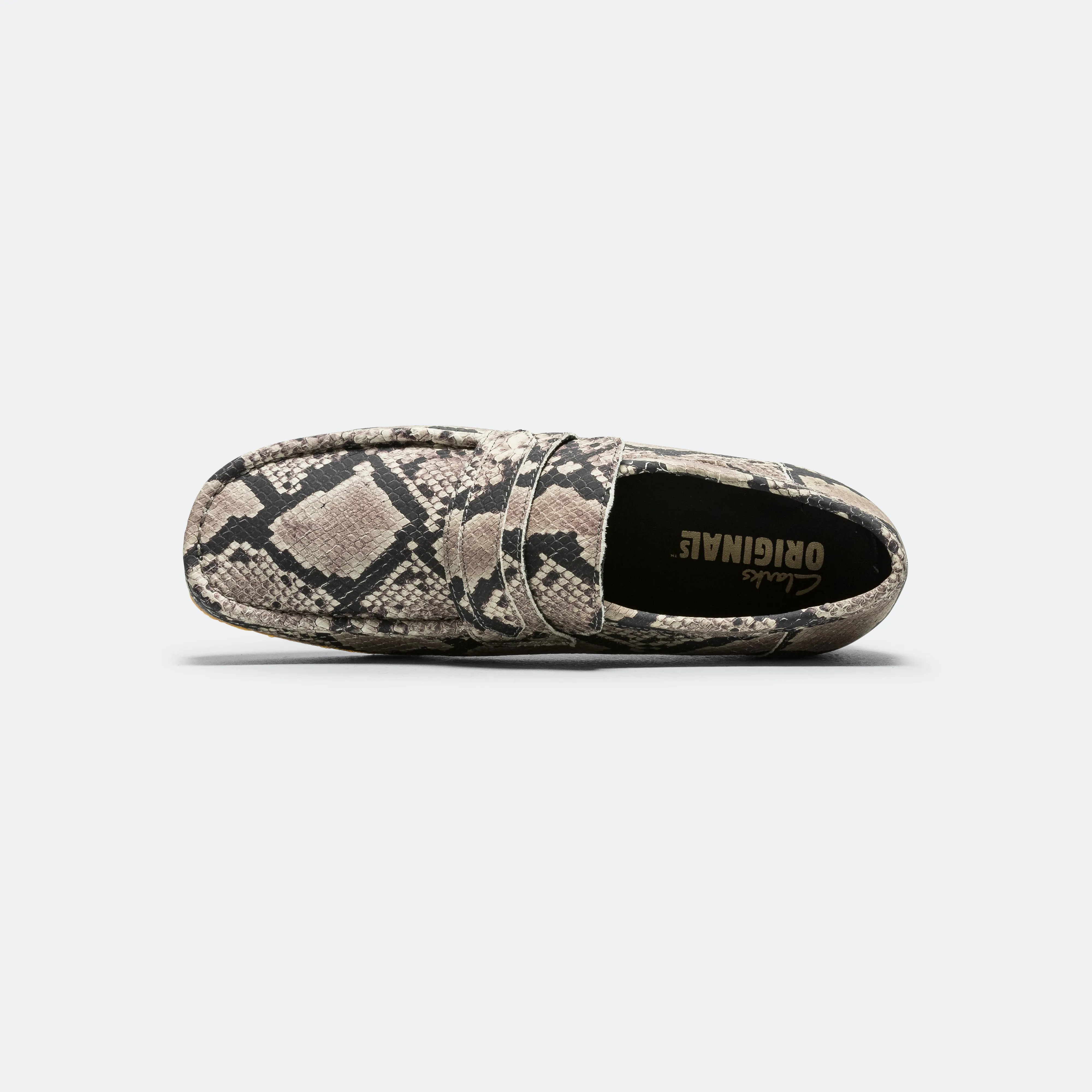 Wallabee Loafer - Grey Snake Leather