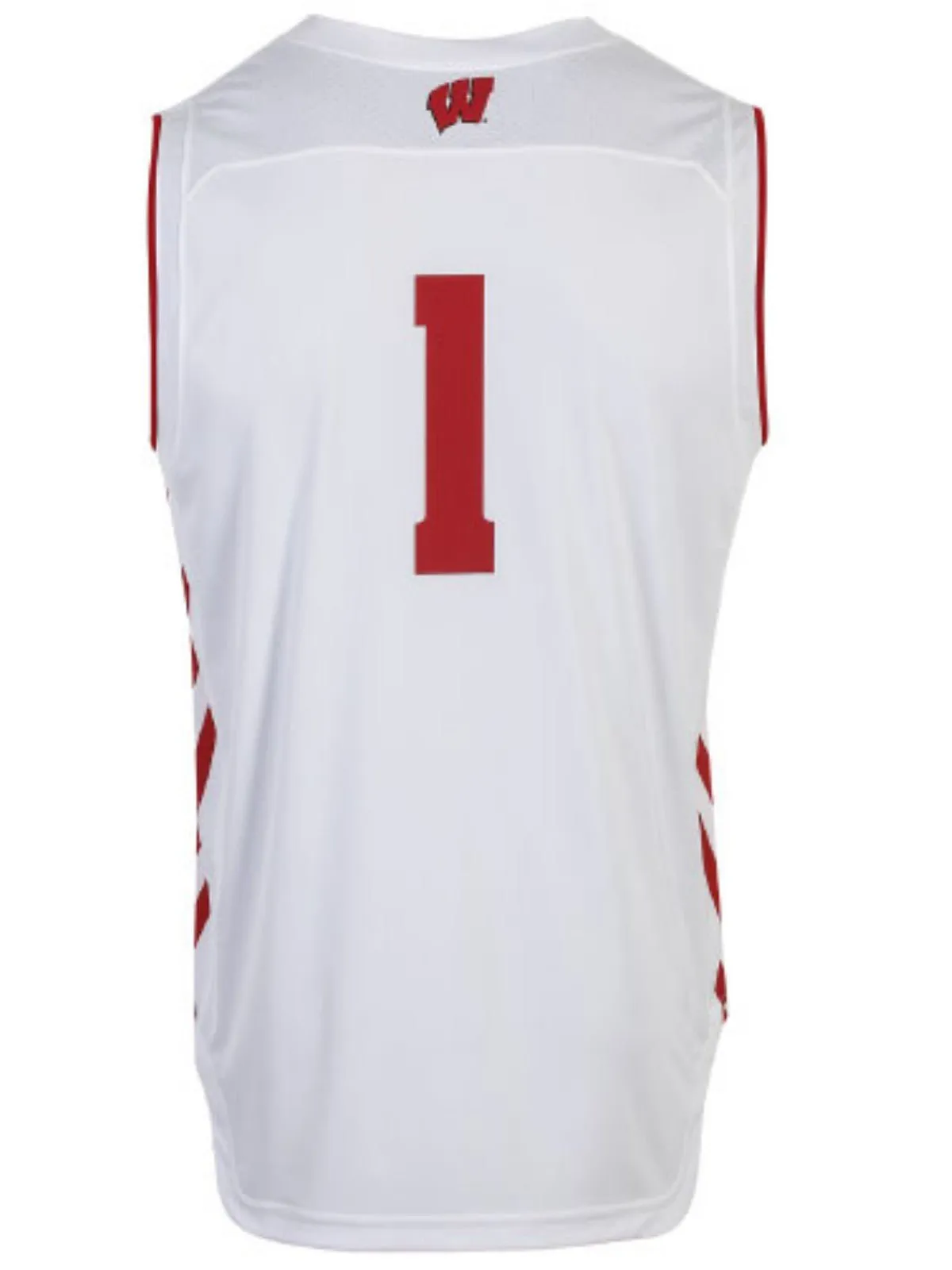 Wisconsin Badgers Under Armour Basketball Replica #1 White Jersey