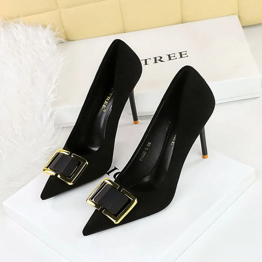 Women's Black High Heel Stiletto Shoes