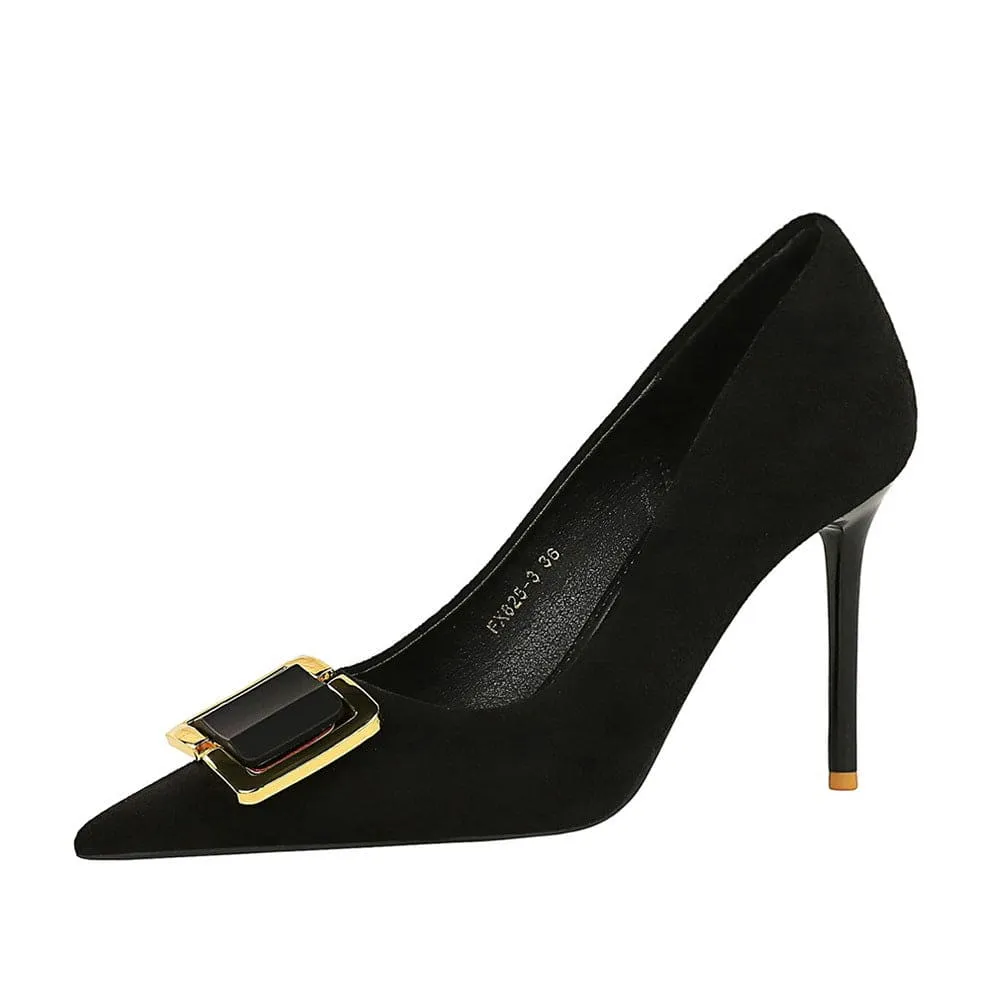 Women's Black High Heel Stiletto Shoes