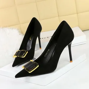 Women's Black High Heel Stiletto Shoes