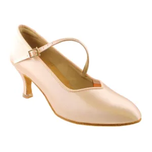 Women's Standard Dance Shoes, Model 138, Heel EH10, Tan 1