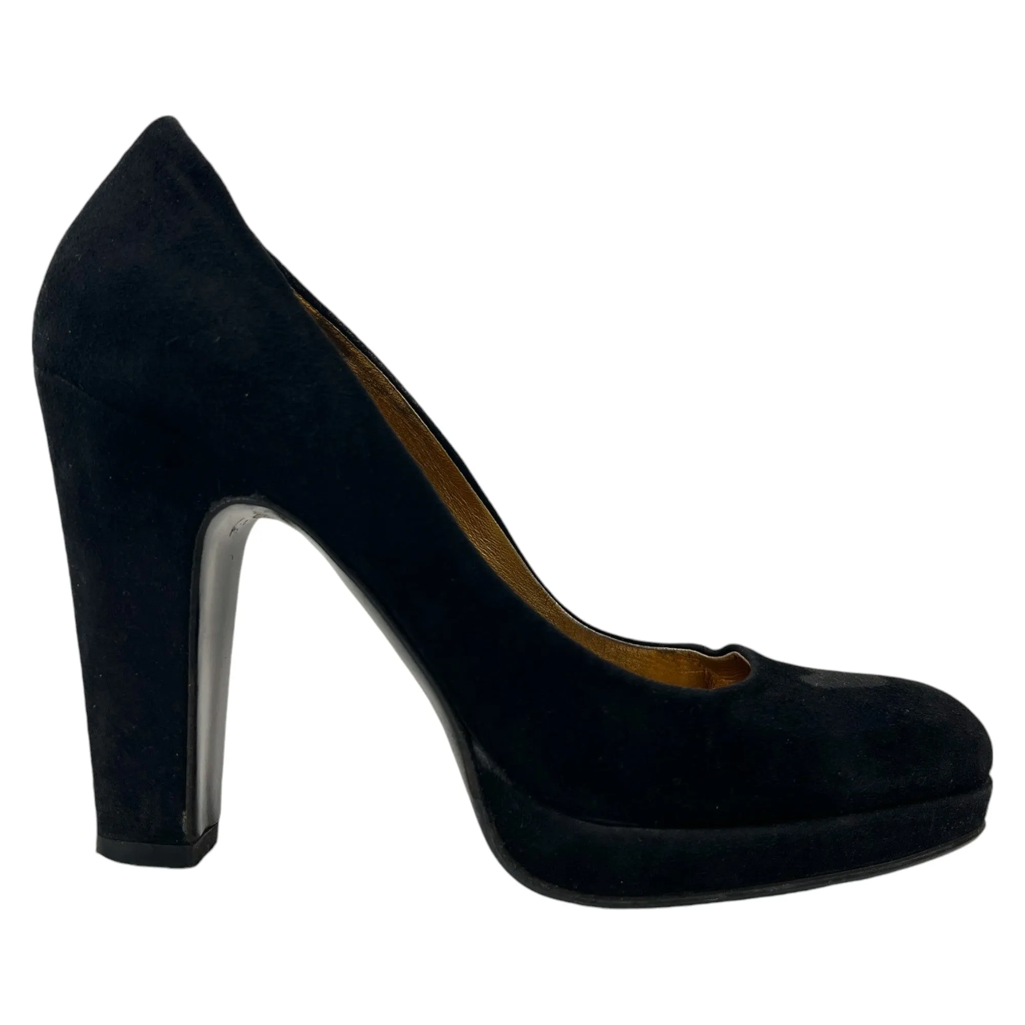 Women's Suede Heels Black Size EU 36 / UK 3