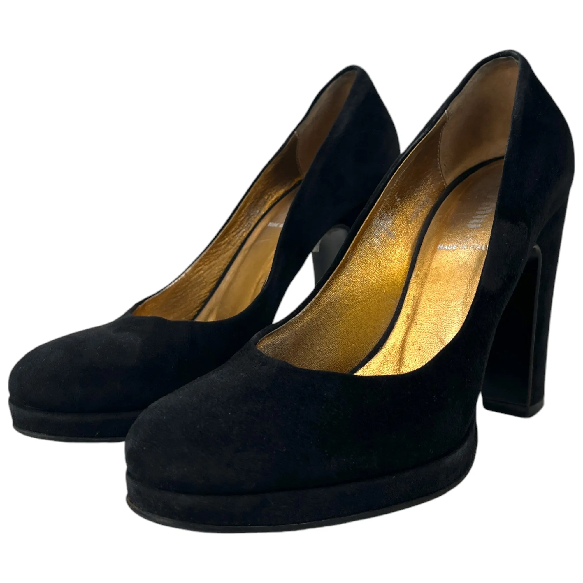 Women's Suede Heels Black Size EU 36 / UK 3